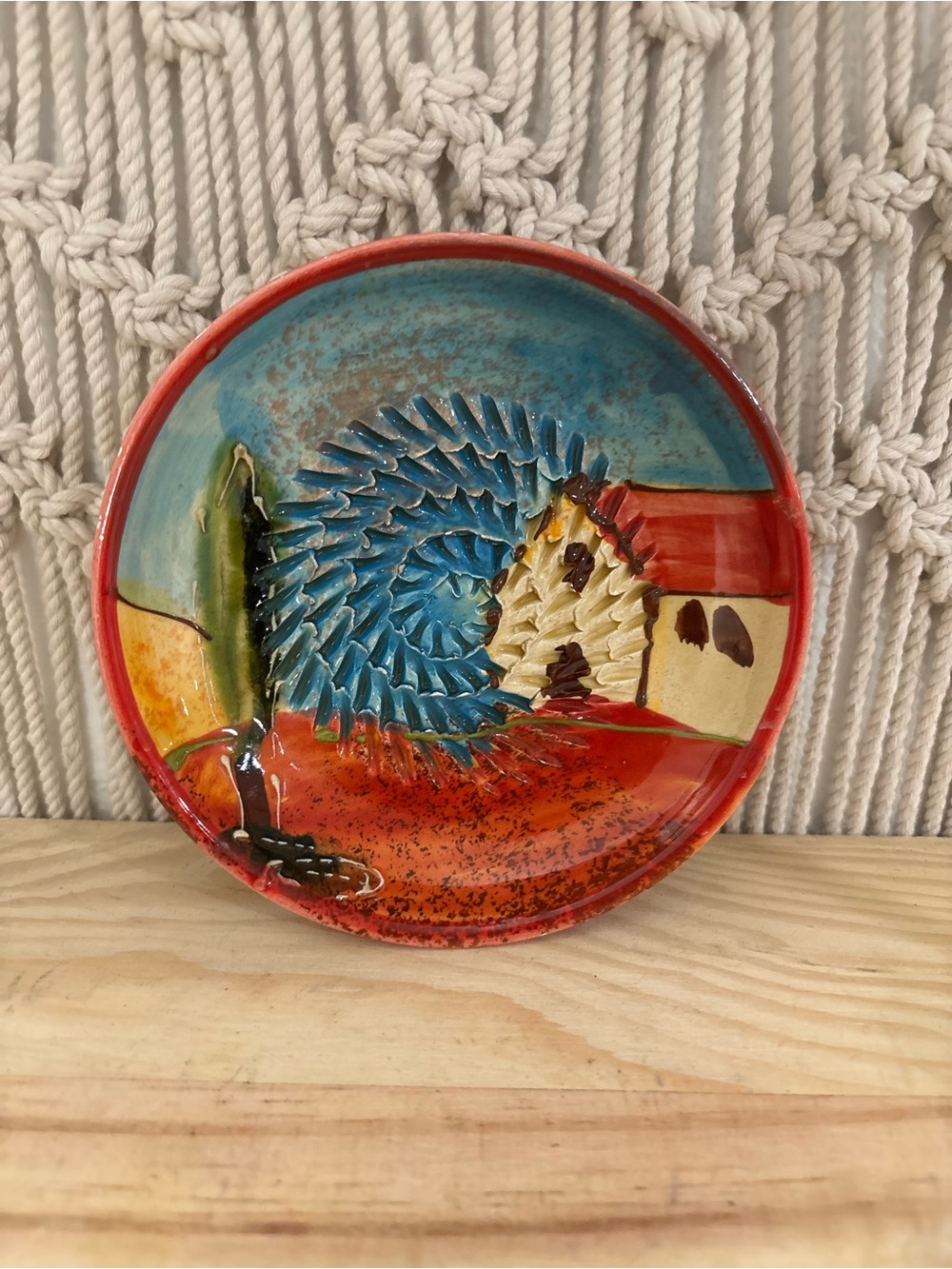 Spanish ceramic grater plate